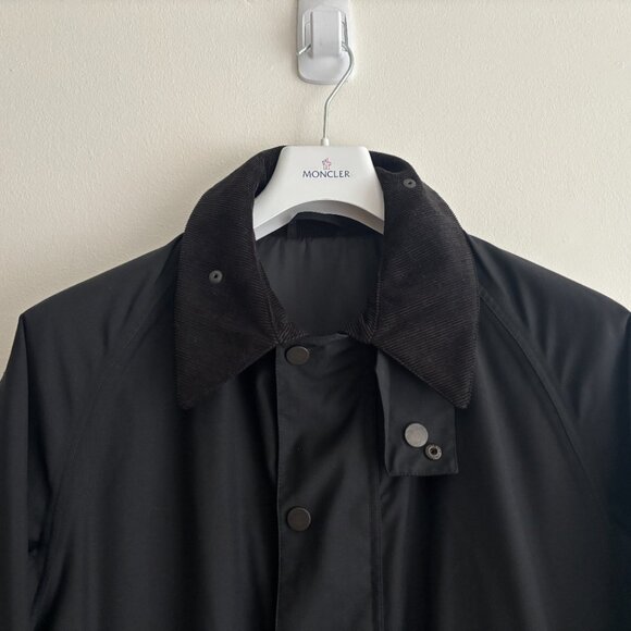 $850 Jaeger Black Wool Hunting Field Jacket -Medium / Large (Barbour) Italy - Picture 4 of 16